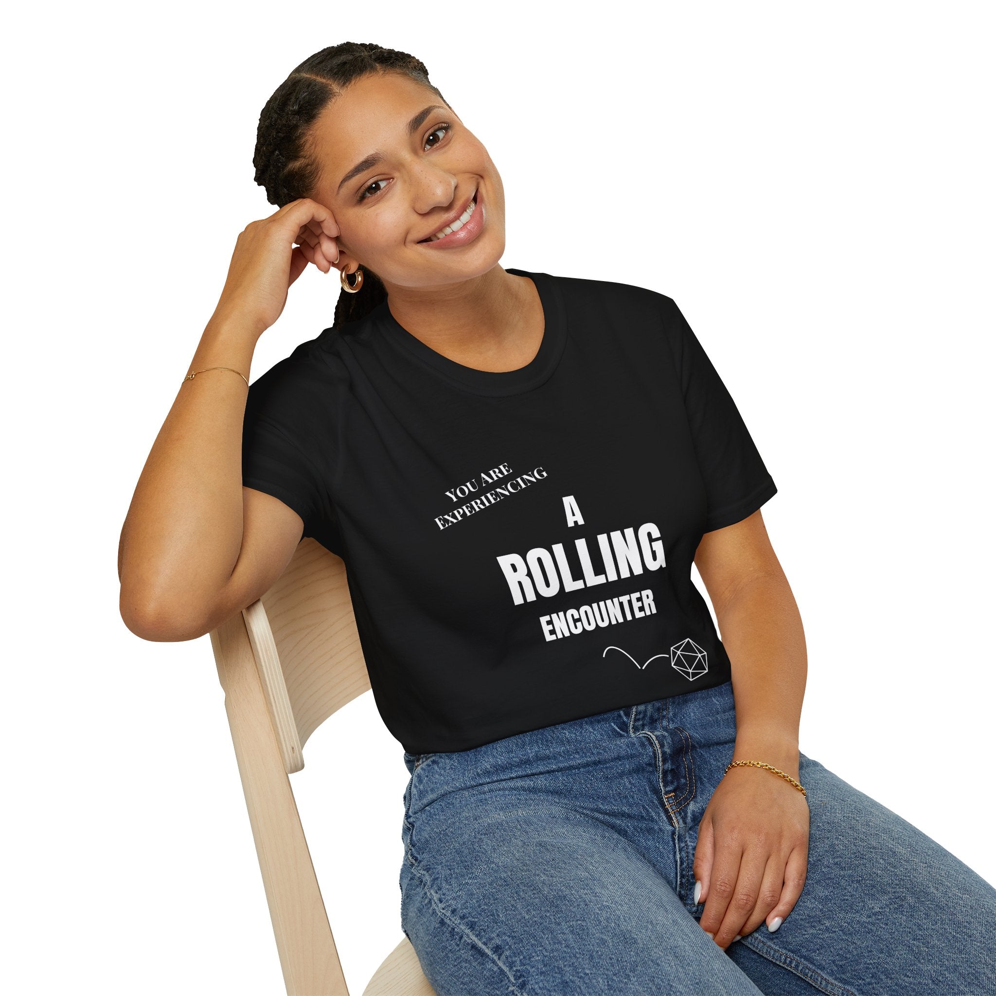 T-Shirt — "A Rolling Encounter" D20 RPG Gamer Tee