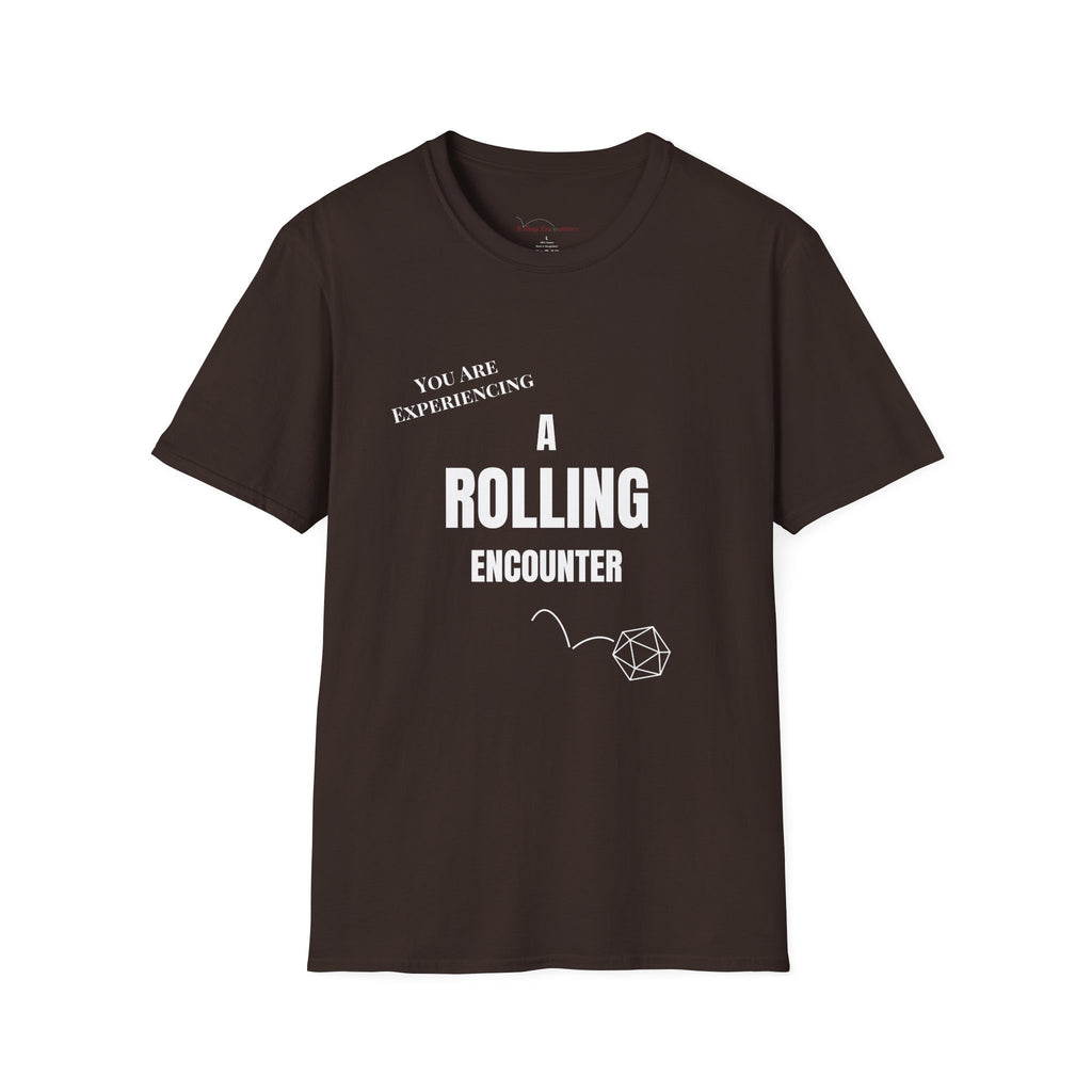 T-Shirt — "A Rolling Encounter" D20 RPG Gamer Tee