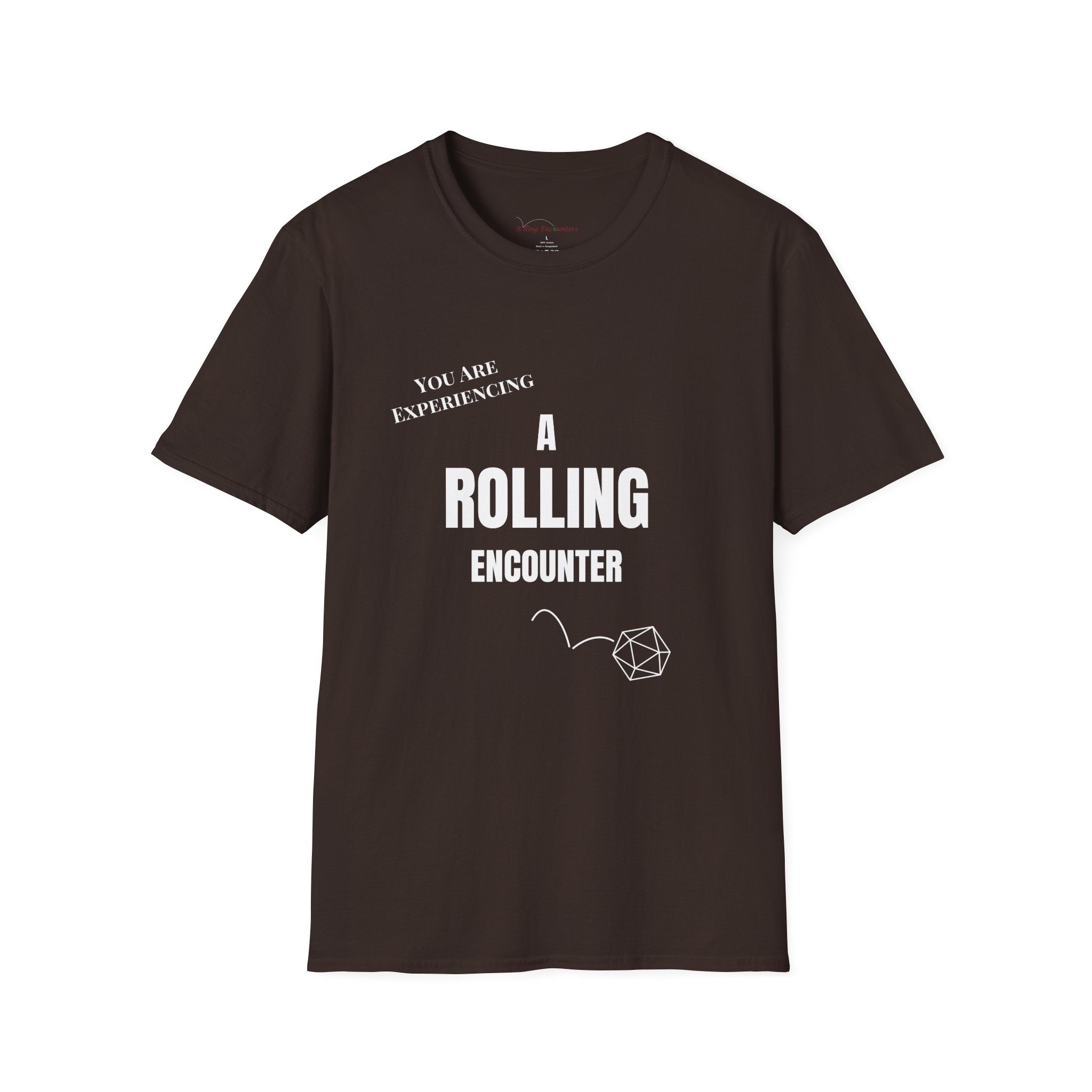 T-Shirt — "A Rolling Encounter" D20 RPG Gamer Tee