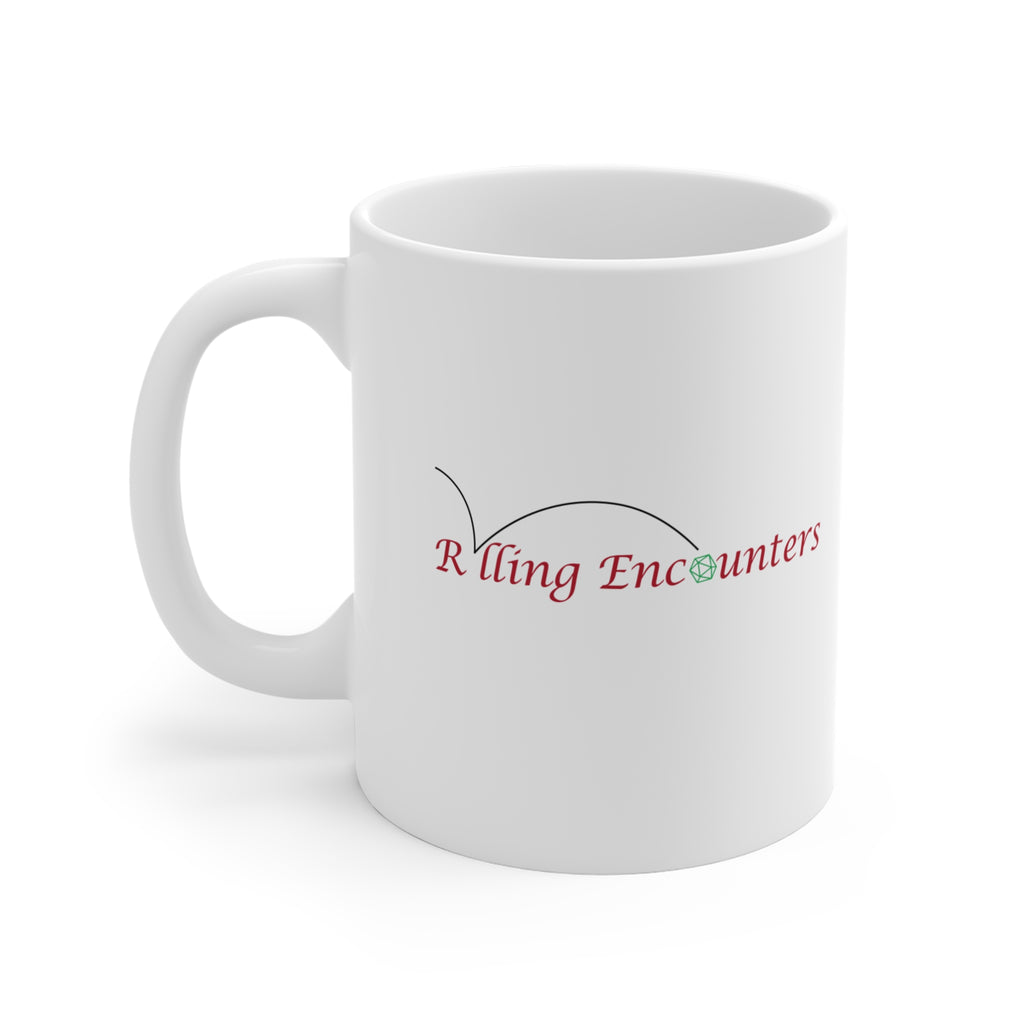 Enemies When You Roll A 20 — Cute Orc-Style Gamer Coffee Cup (11 oz)