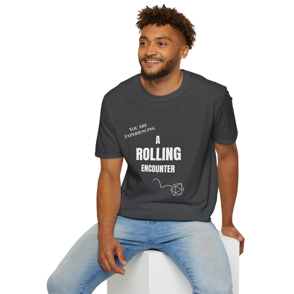 T-Shirt — "A Rolling Encounter" D20 RPG Gamer Tee