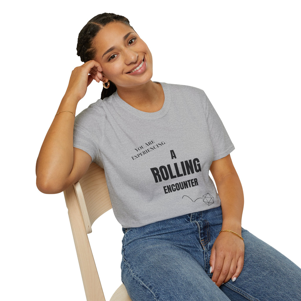 T-Shirt — "A Rolling Encounter" D20 RPG Gamer Tee