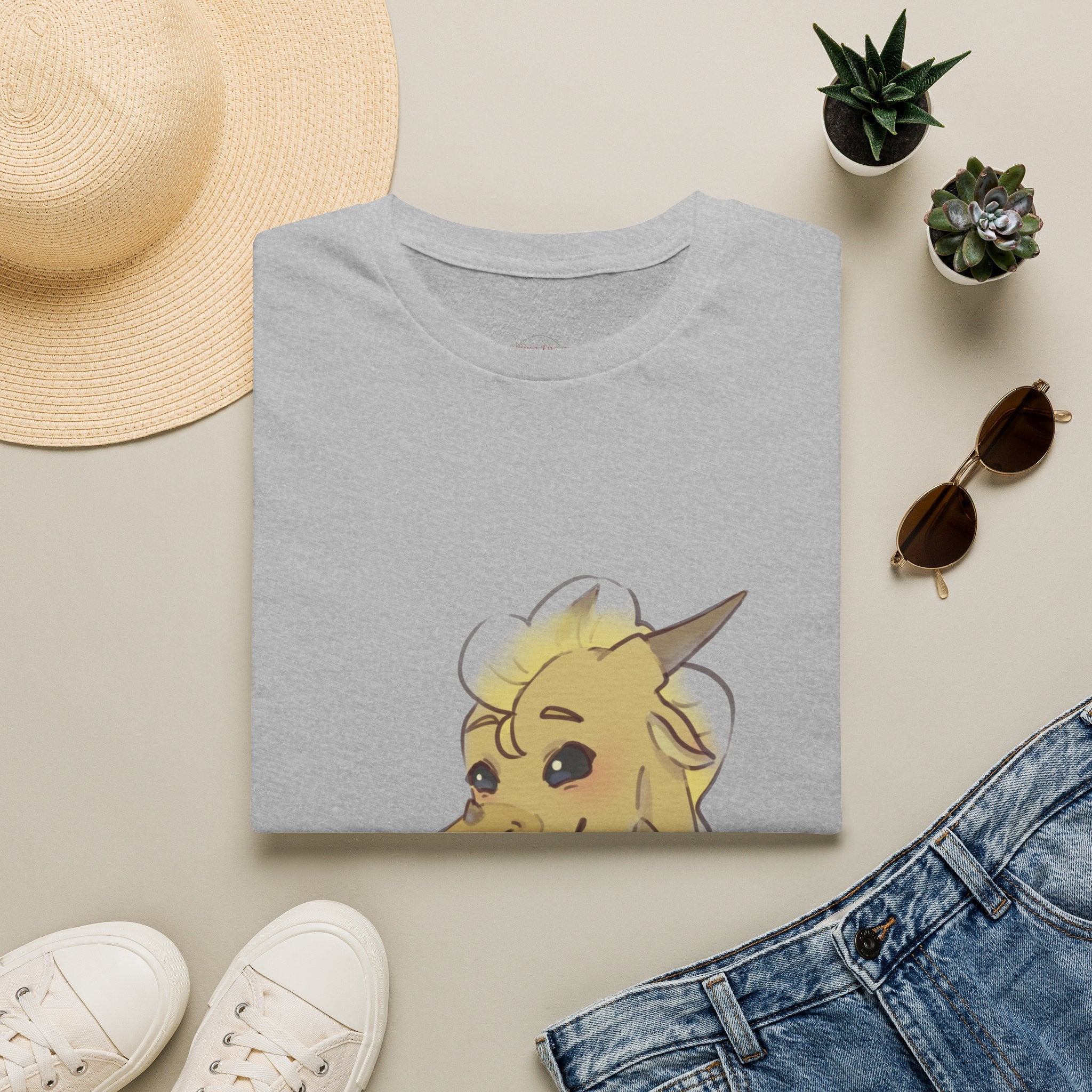 Cute Yellow Dragon T-Shirt — Adorable Cartoon Dragon Design