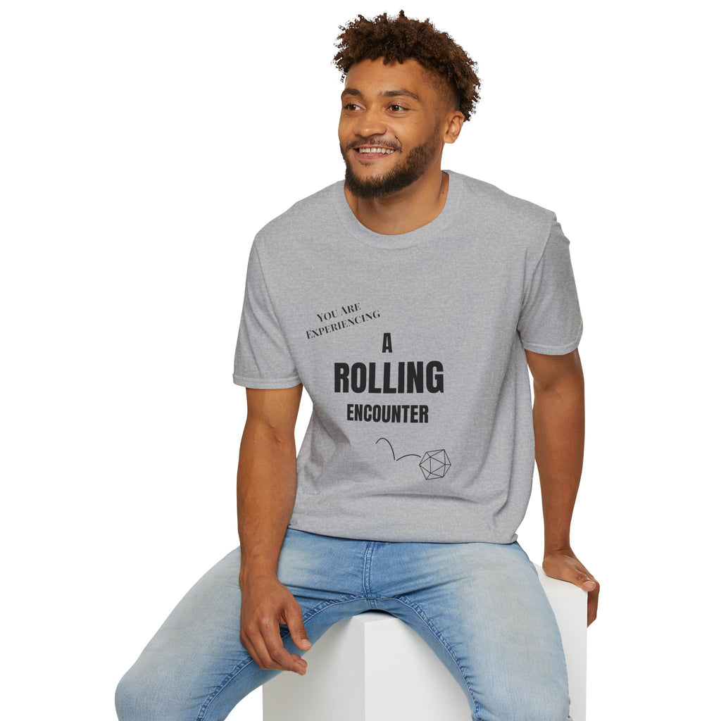 T-Shirt — "A Rolling Encounter" D20 RPG Gamer Tee