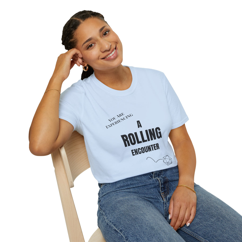 T-Shirt — "A Rolling Encounter" D20 RPG Gamer Tee