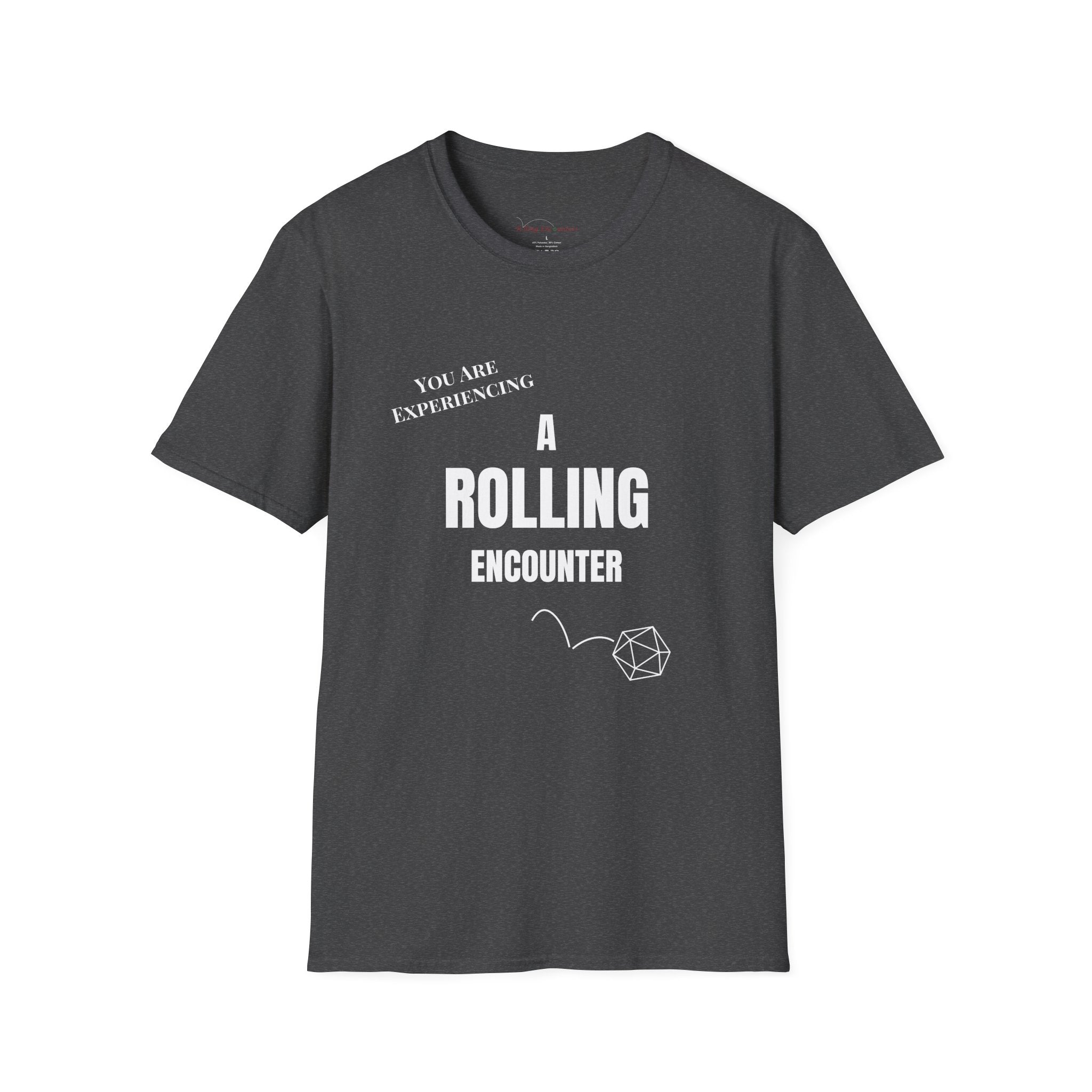 T-Shirt — "A Rolling Encounter" D20 RPG Gamer Tee