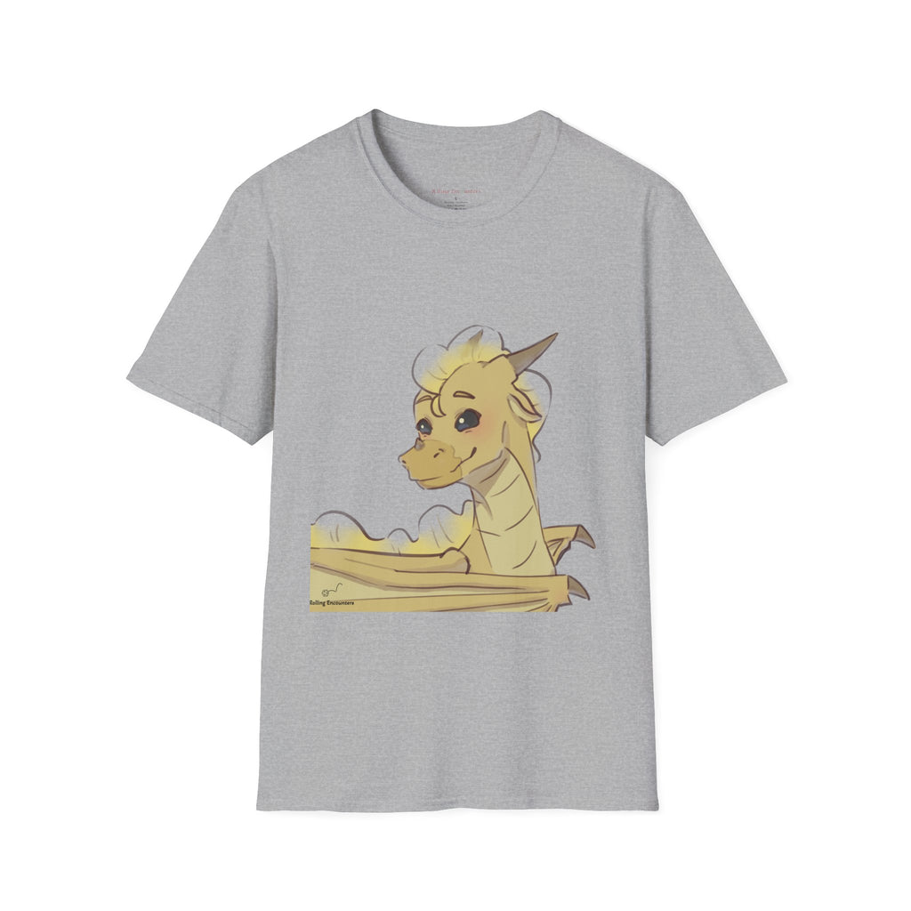 Cute Yellow Dragon T-Shirt — Adorable Cartoon Dragon Design