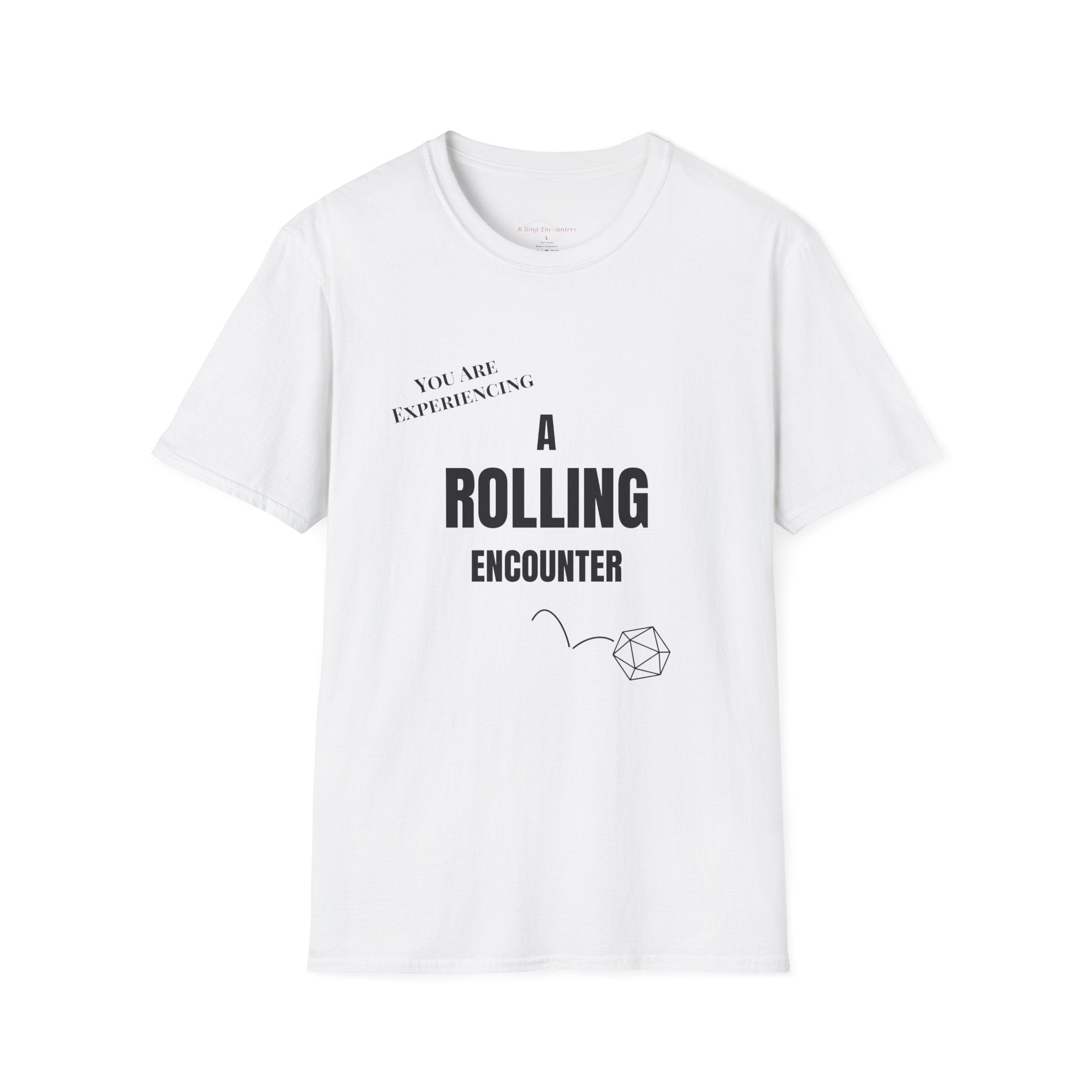 T-Shirt — "A Rolling Encounter" D20 RPG Gamer Tee
