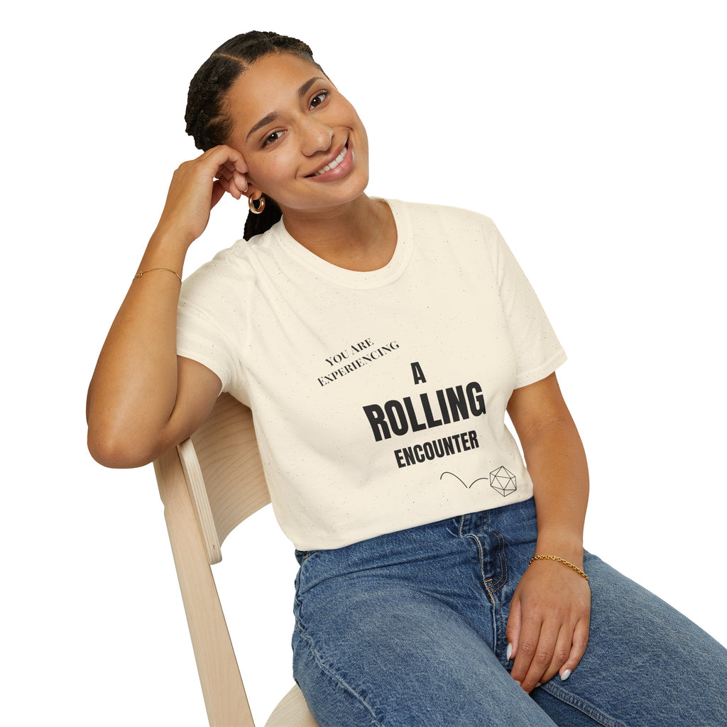 T-Shirt — "A Rolling Encounter" D20 RPG Gamer Tee