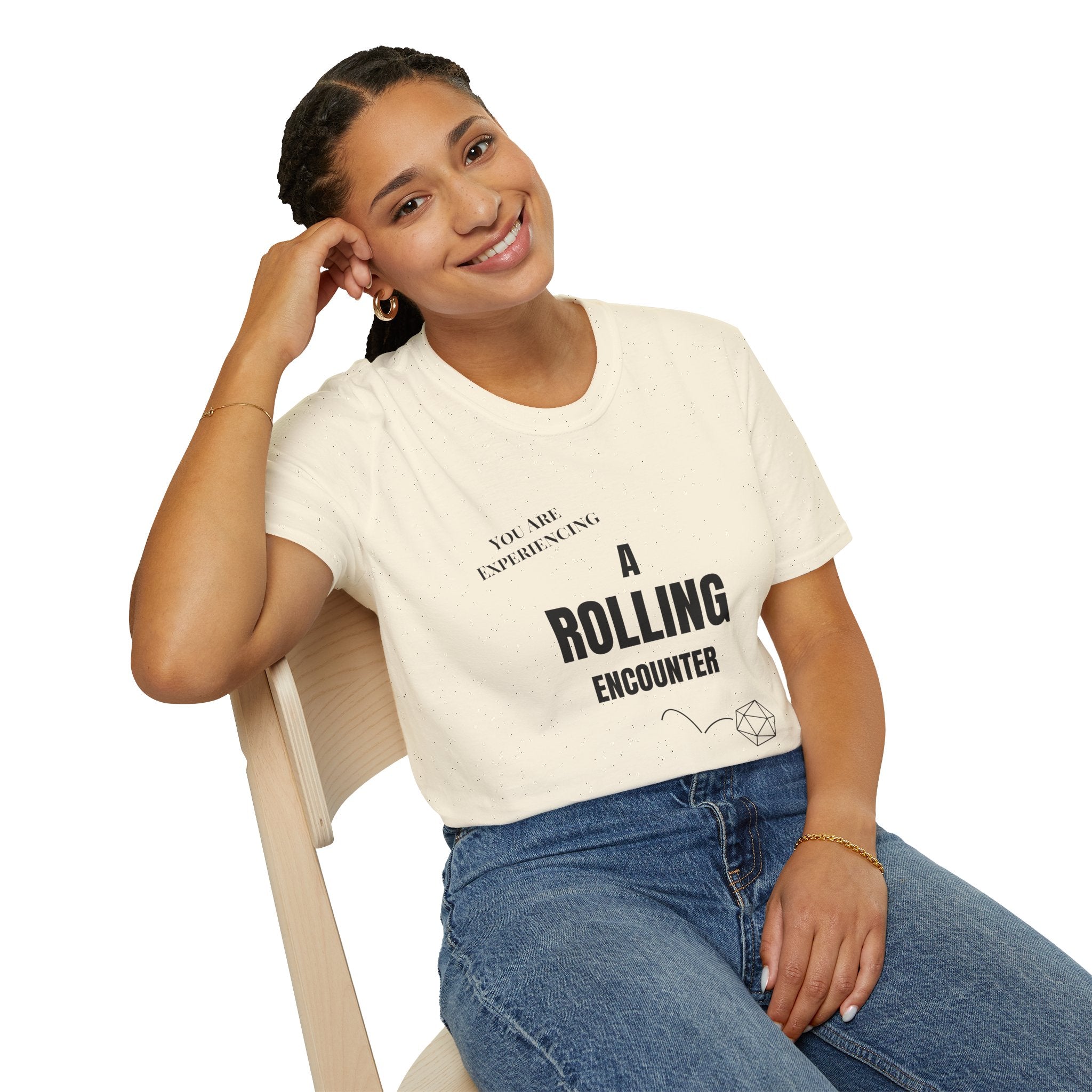 T-Shirt — "A Rolling Encounter" D20 RPG Gamer Tee