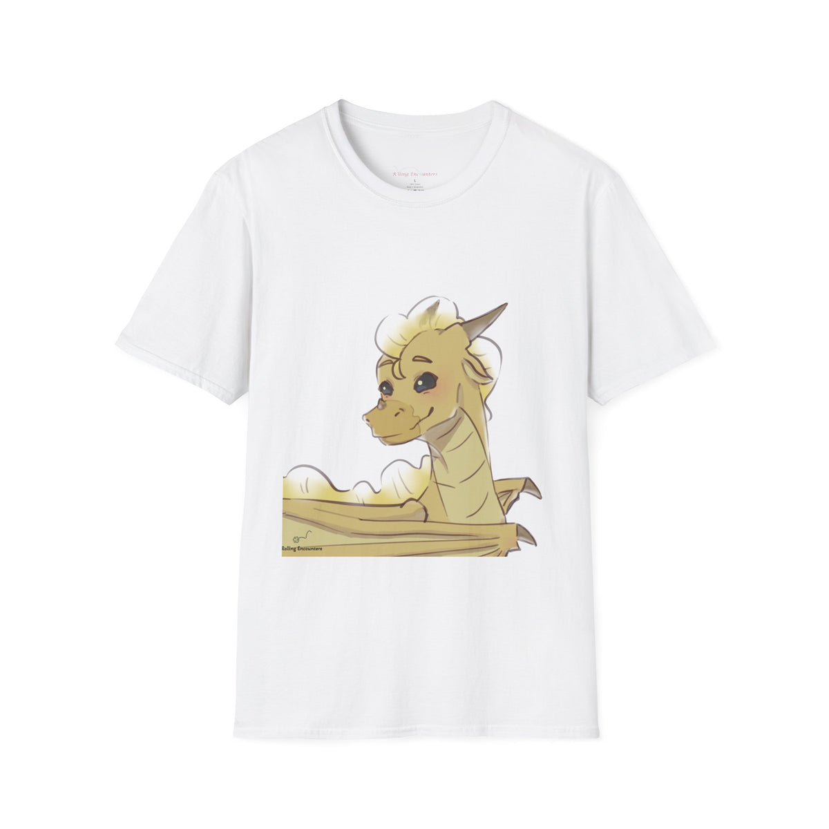 Cute Yellow Dragon T-Shirt — Adorable Cartoon Dragon Design