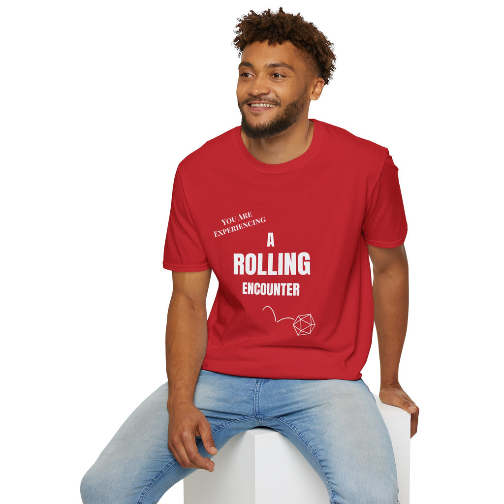 T-Shirt — "A Rolling Encounter" D20 RPG Gamer Tee