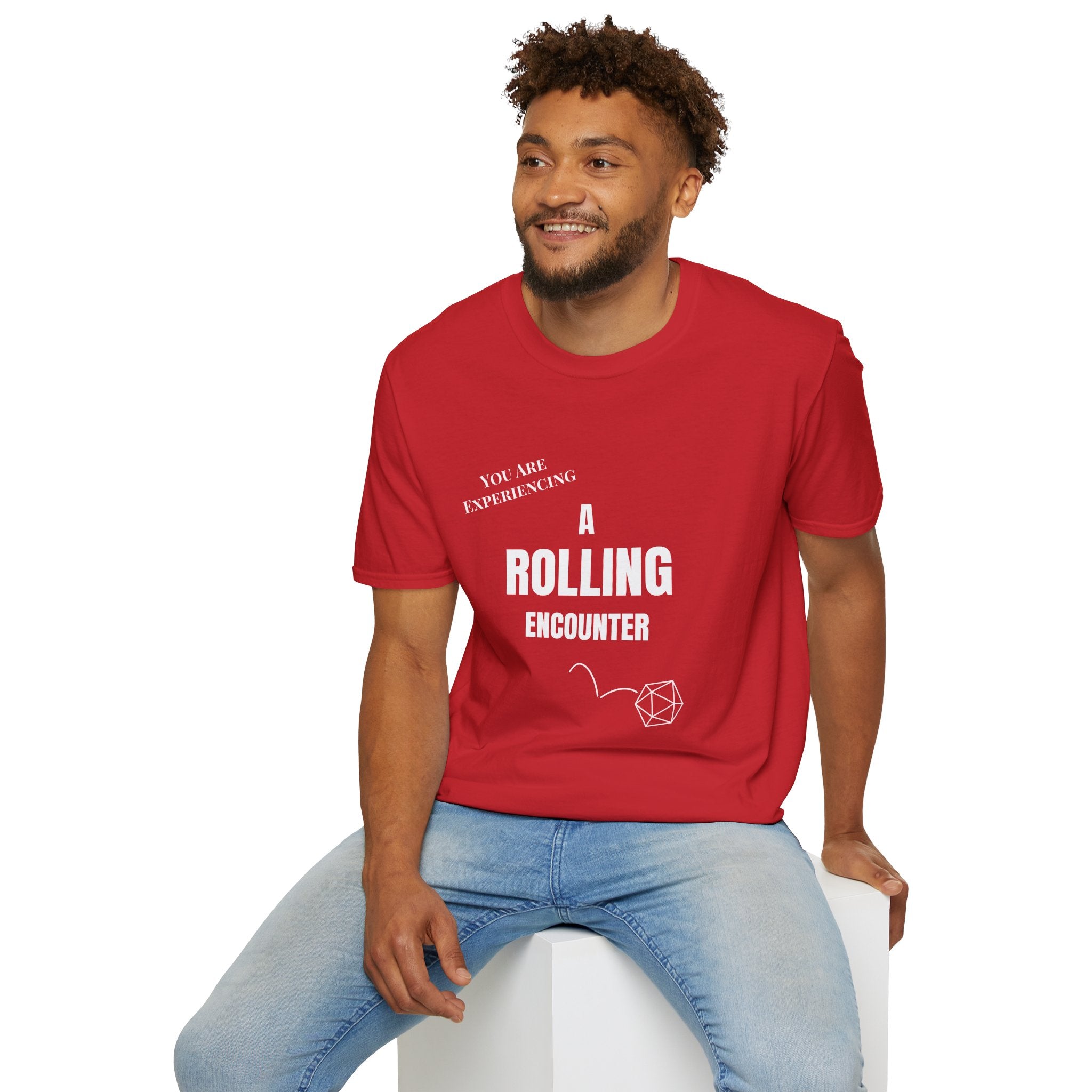 T-Shirt — "A Rolling Encounter" D20 RPG Gamer Tee