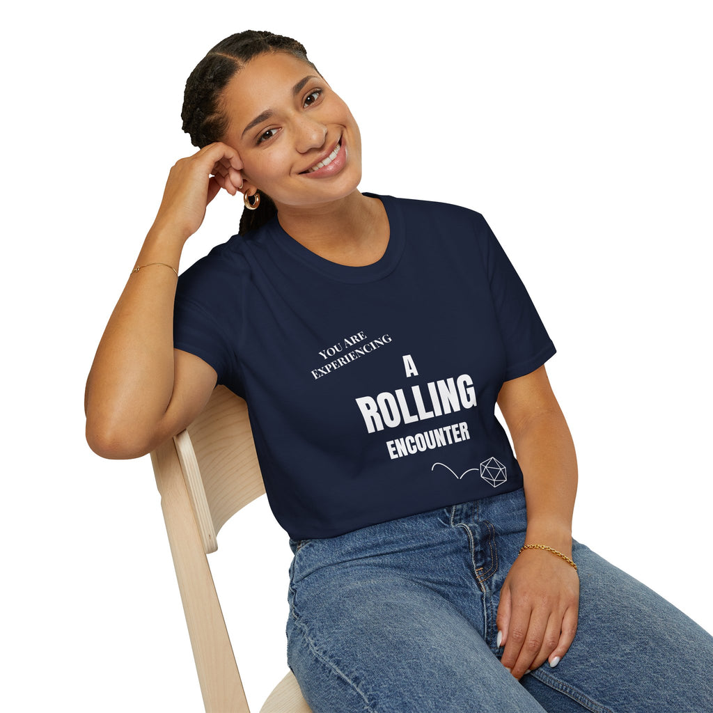 T-Shirt — "A Rolling Encounter" D20 RPG Gamer Tee