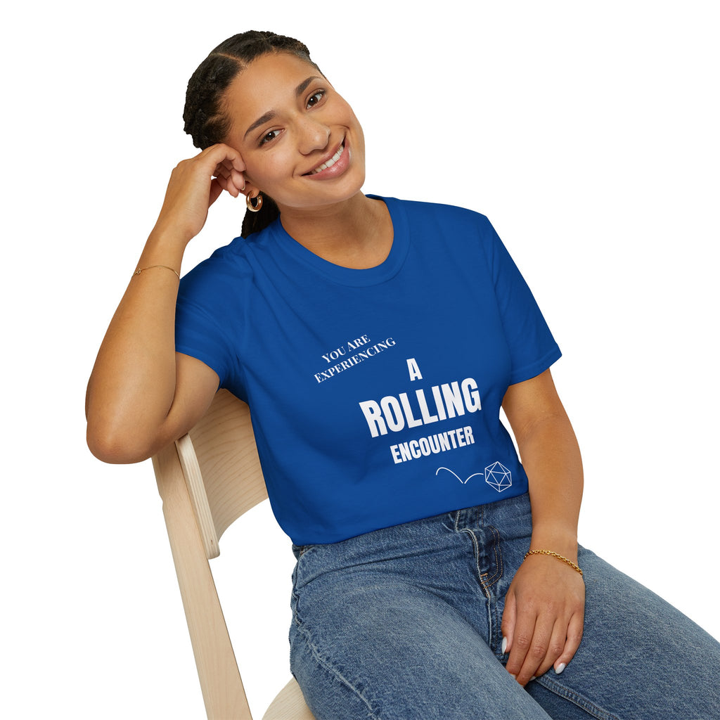 T-Shirt — "A Rolling Encounter" D20 RPG Gamer Tee