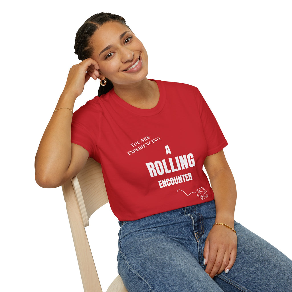 T-Shirt — "A Rolling Encounter" D20 RPG Gamer Tee