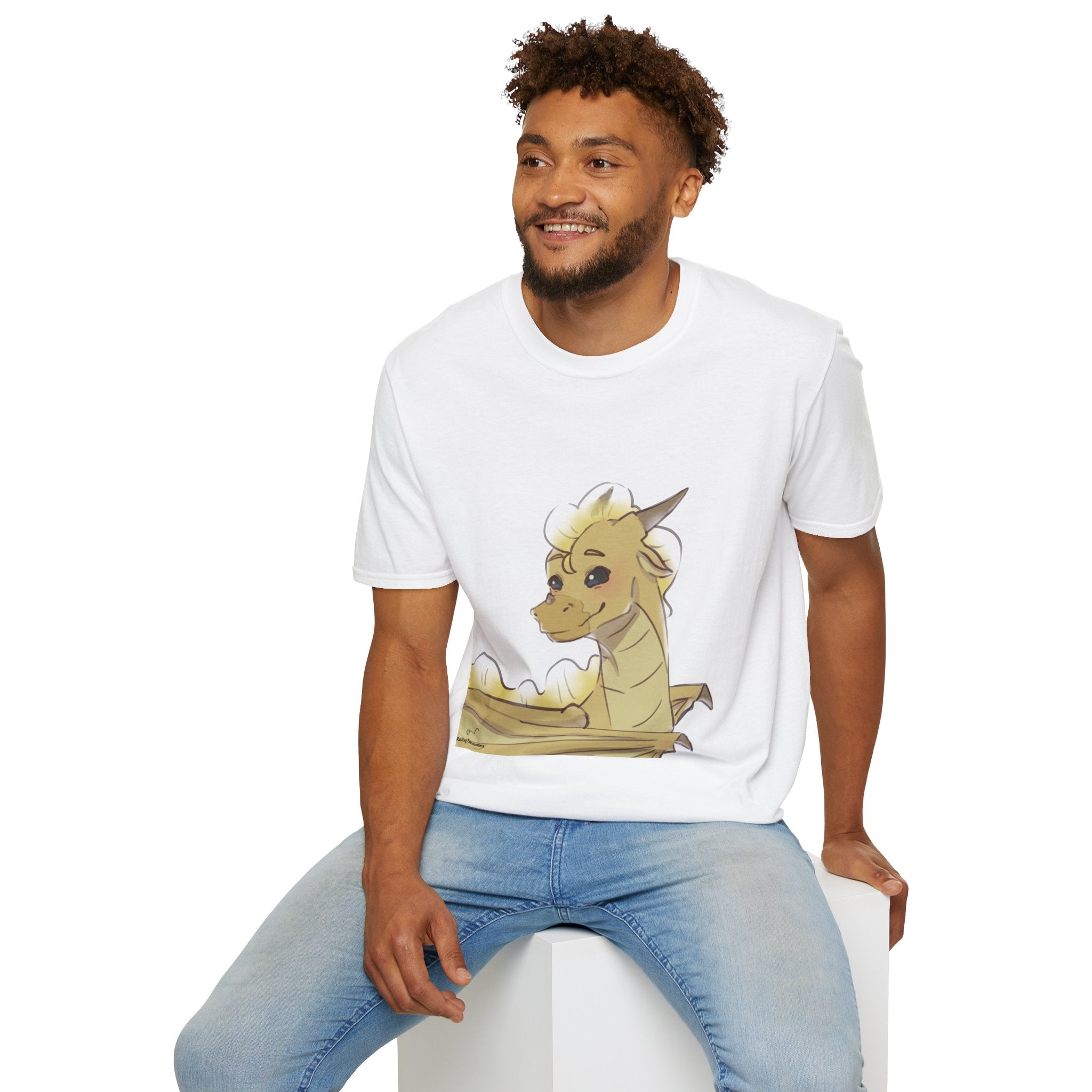 Cute Yellow Dragon T-Shirt — Adorable Cartoon Dragon Design