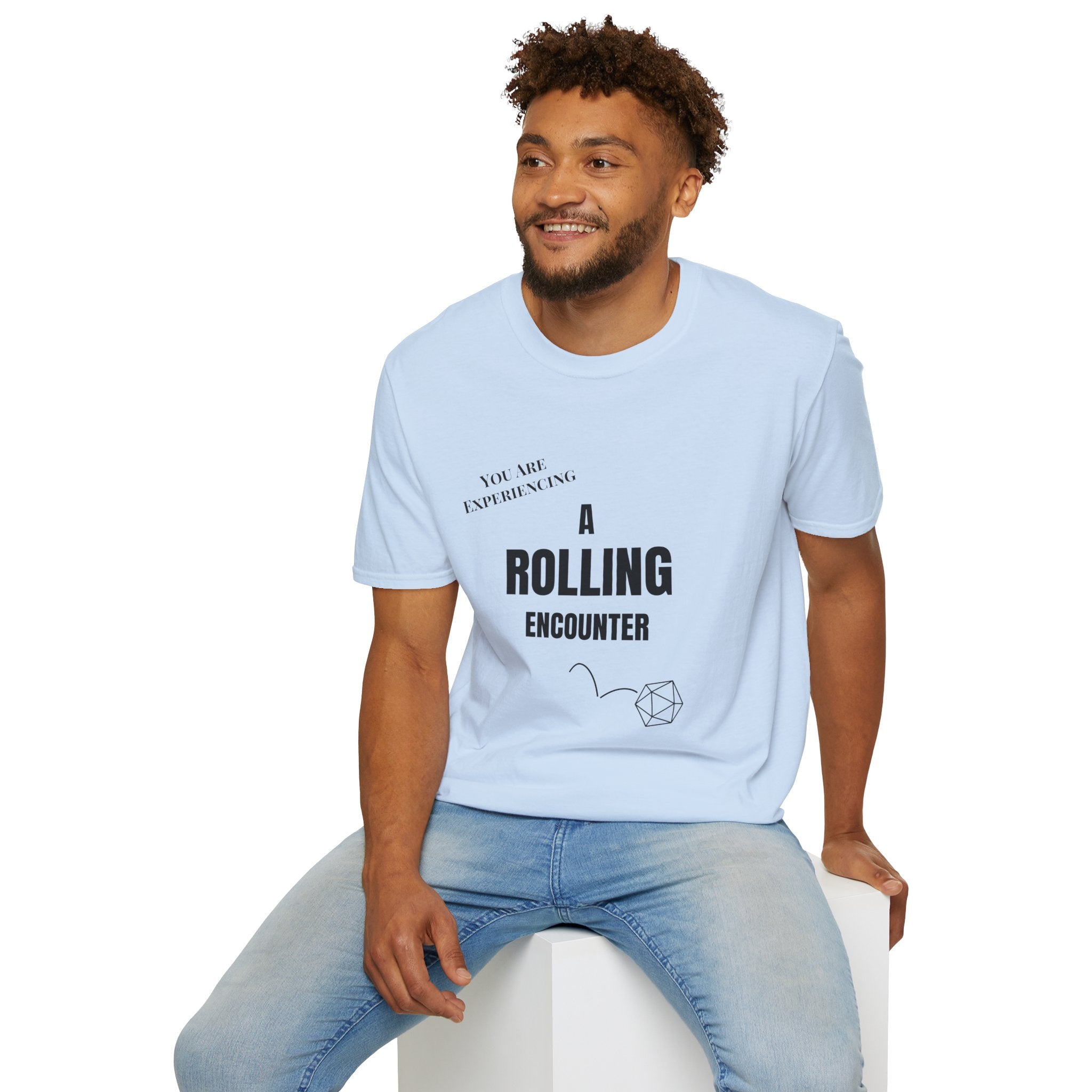 T-Shirt — "A Rolling Encounter" D20 RPG Gamer Tee