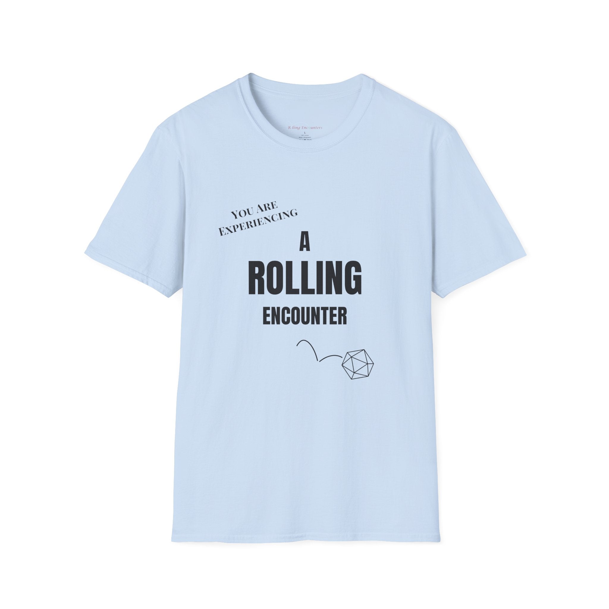 T-Shirt — "A Rolling Encounter" D20 RPG Gamer Tee