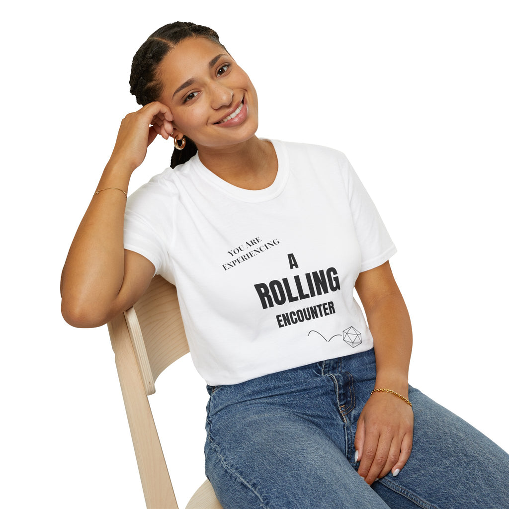 T-Shirt — "A Rolling Encounter" D20 RPG Gamer Tee