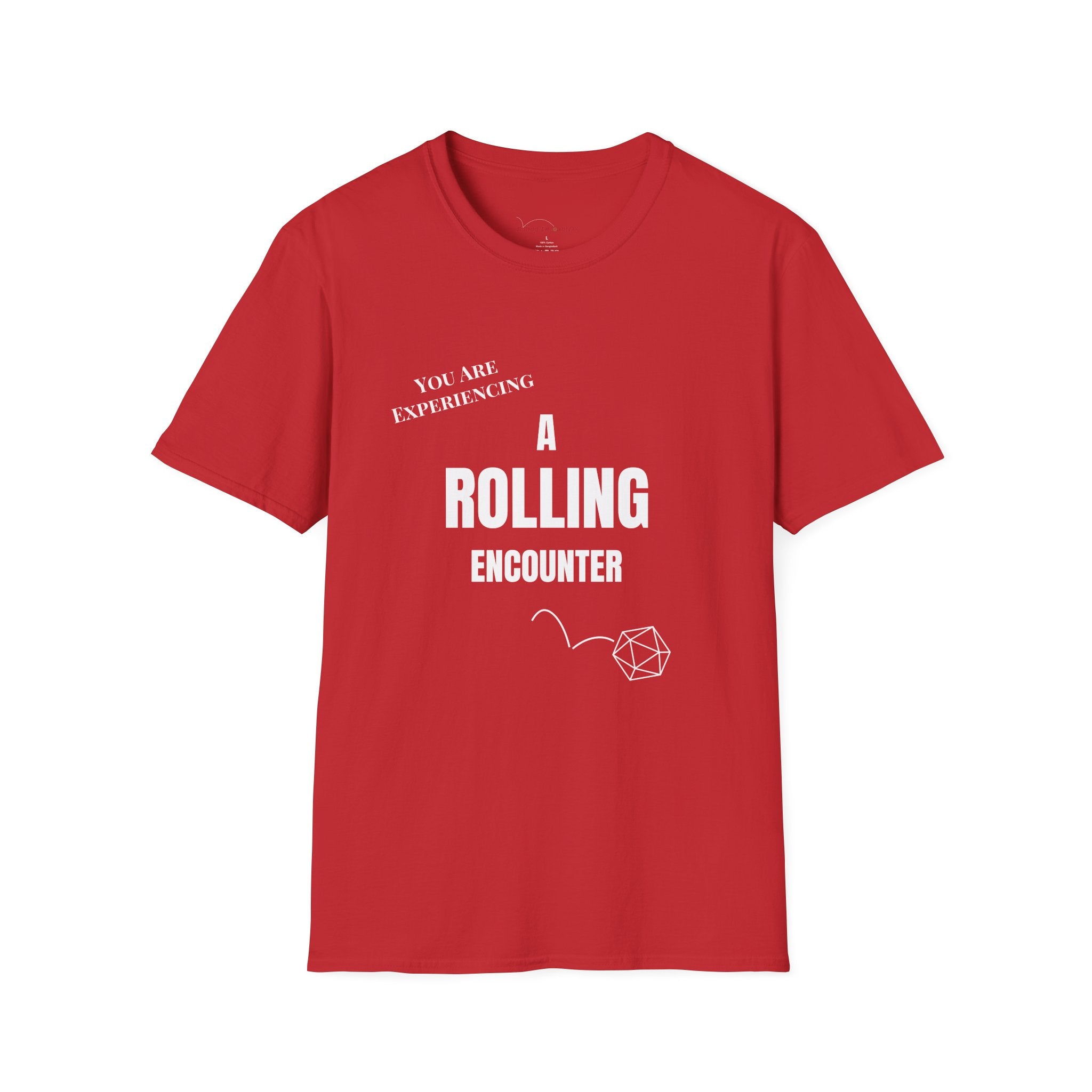 T-Shirt — "A Rolling Encounter" D20 RPG Gamer Tee