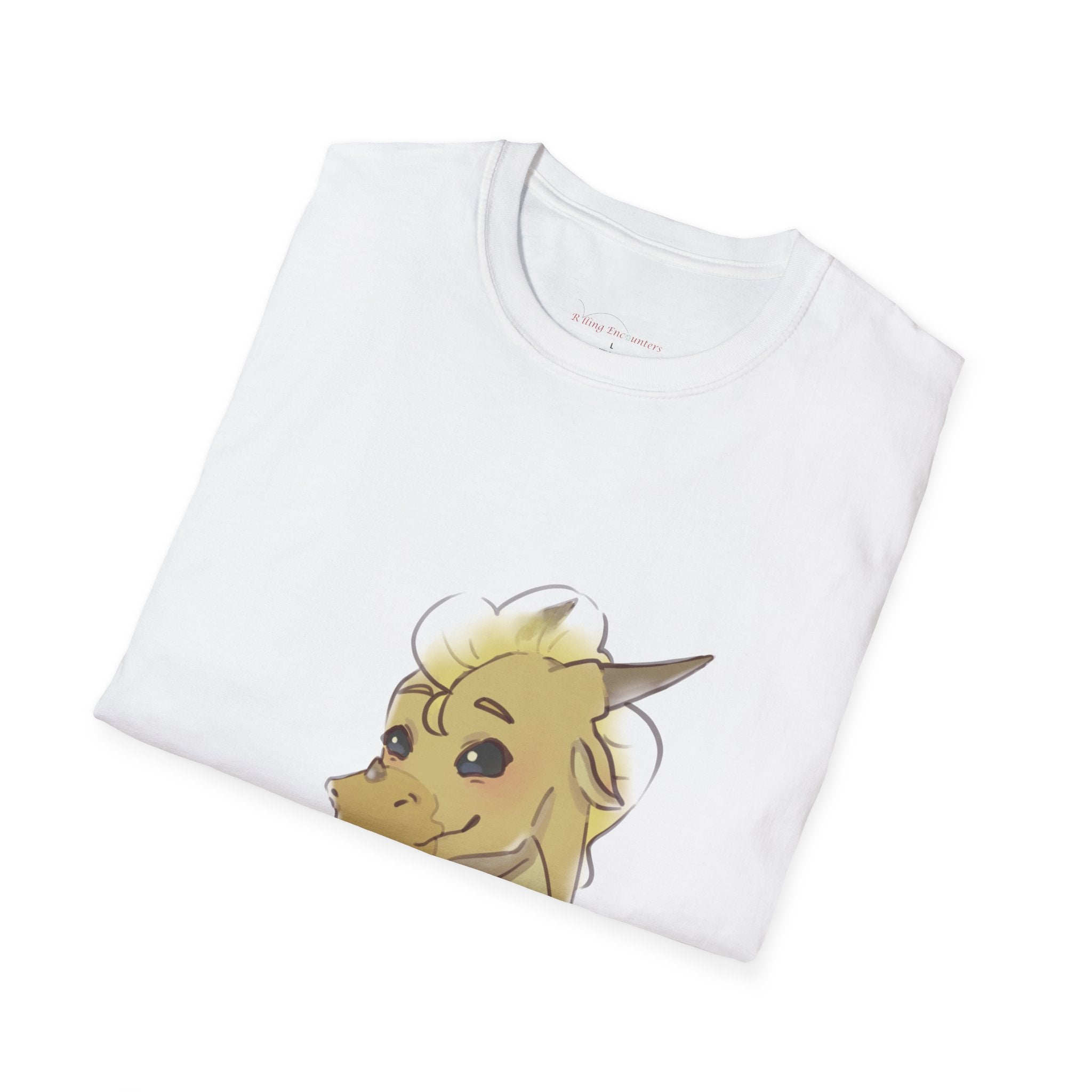 Cute Yellow Dragon T-Shirt — Adorable Cartoon Dragon Design