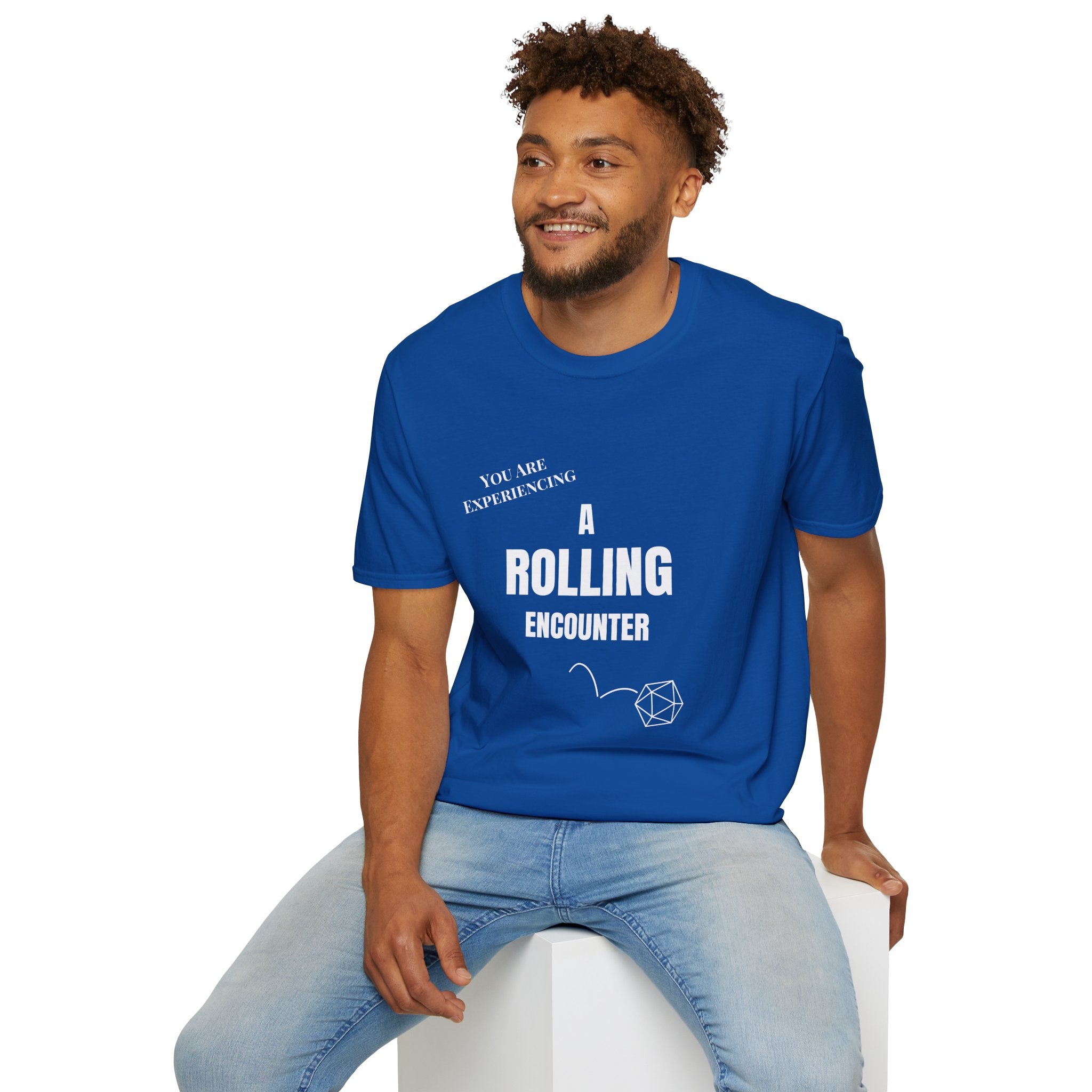 T-Shirt — "A Rolling Encounter" D20 RPG Gamer Tee