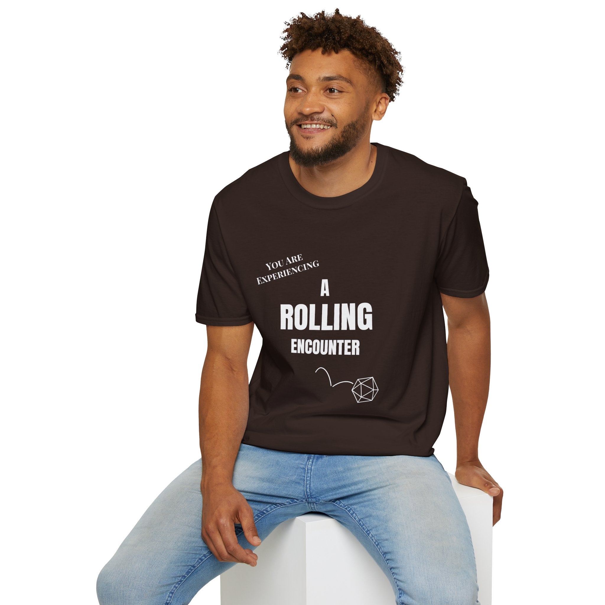 T-Shirt — "A Rolling Encounter" D20 RPG Gamer Tee