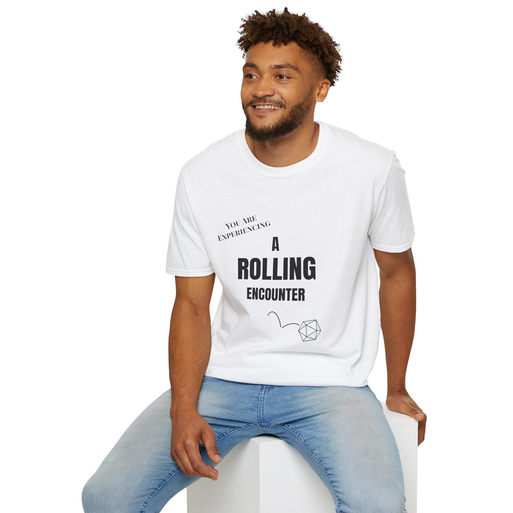 T-Shirt — "A Rolling Encounter" D20 RPG Gamer Tee